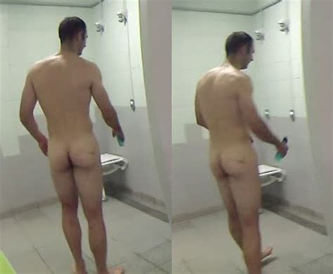 sexy footballer caught naked at locker room my own private locker room