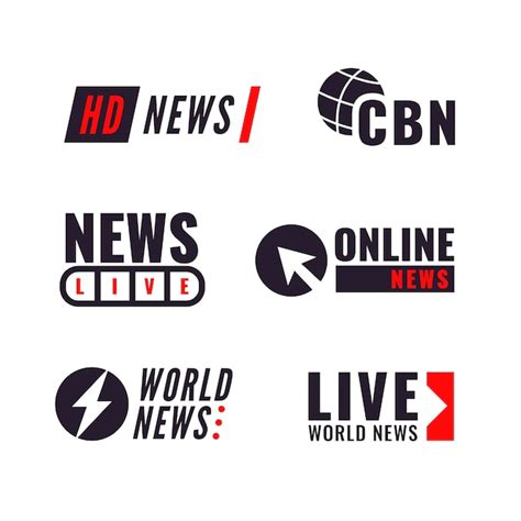 vector news logo collection concept