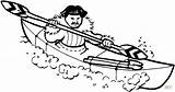Kayak Esquimal Cazador Eskimo Inuit Remo Imprimir sketch template