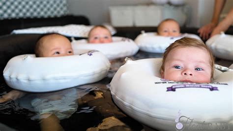 baby spa takes  stress     infant  floating massage