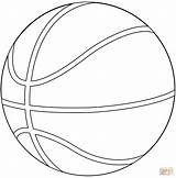 Basketball Coloring Ball Pages Printable Color Categories Club sketch template