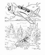 Coloring Pages Army Torpedo Military Forces Armed Navy Air Force Ww2 Color Drawing Bomber Printable Soldiers Colouring War American Veterans sketch template