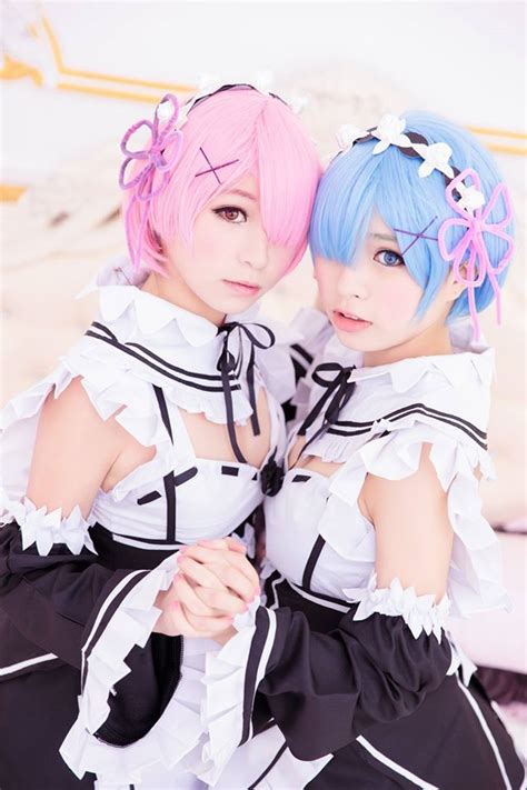 rem and ram from re zero cosplay album cosplay and anime