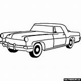 Lincoln Coloring Continental Cars Studebaker Pages Mark Car Gif Classic Template Thecolor sketch template