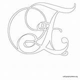 Stencils Lettering Stenciling Caligraphy Monogram sketch template