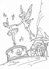 Tinkerbell Fairy sketch template