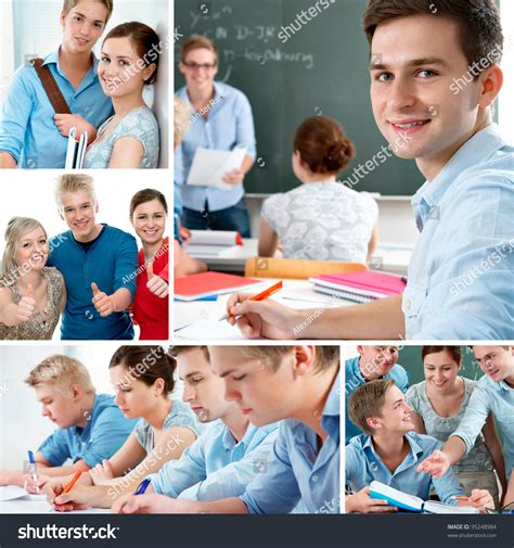 education related images   collage stock photo