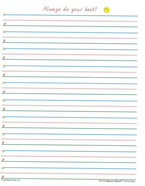 grade printable lined paper newfreeprintablenet