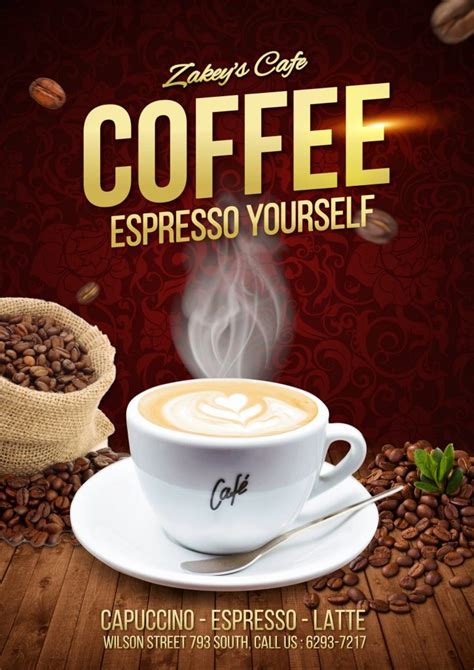 create  chill coffee poster design  gimp zakey design