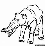 Mammals Prehistoric Phiomia sketch template