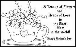 mothers day coloring sheet yahoo image search results mothers day