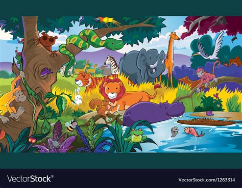 animals   habitats royalty  vector image