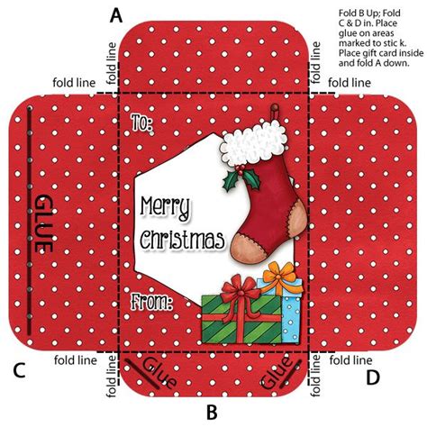 gift card envelope holder gift card holder template