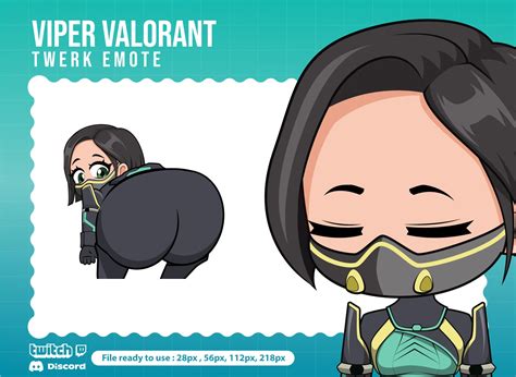 viper valorant twerk animated emote for discord booty emote discord