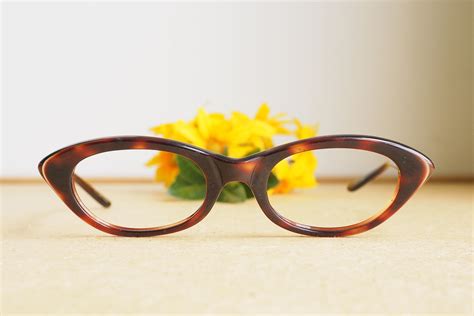 eyeglass vintage 1960s cateye glasses new old stock frames etsy in