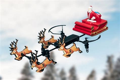 flying santa drone