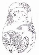 Coloriage Matriochka Imprimer Admit Matryoshka sketch template