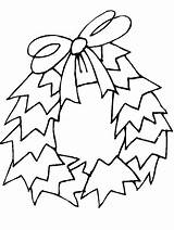 Christmas Coloring Pages Wreath Foliage Wreaths Holly Book Kids Themed Print Color Wreath2 sketch template