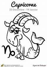 Signe Capricorne Zodiaque Imprimer Signes Anniversaire Enfant Hugo Coloriages Hugolescargot sketch template