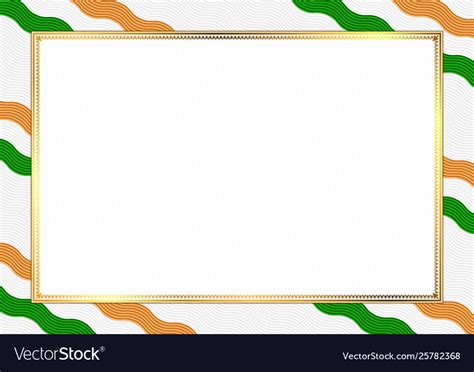 border   india national colors royalty  vector