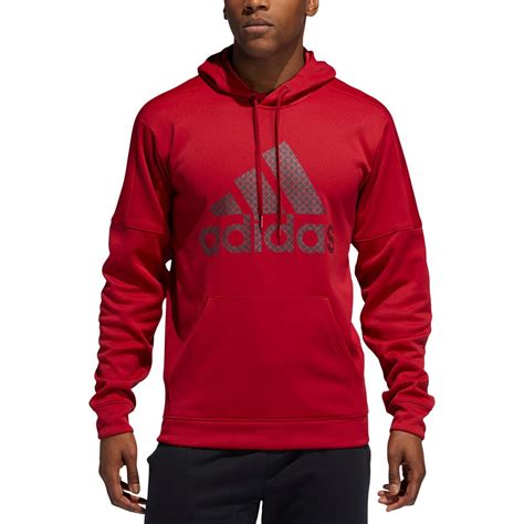 adidas mens red fleece logo hoodie hooded sweatshirt xl bhfo  ebay