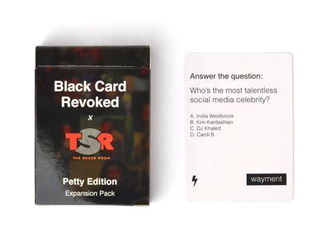 black card revoked petty edition cards   people