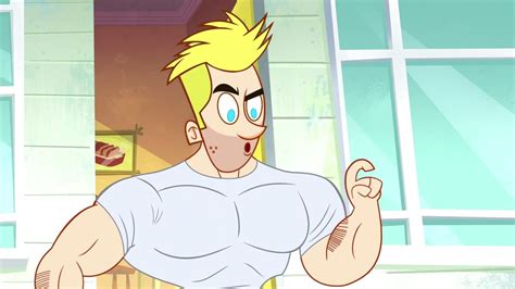 johnny test hugh muscle growth youtube
