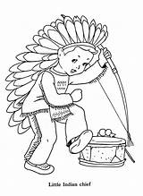 Coloring Indian Pages Little Chief Indians Kids Color Native American Printable Books Sheets Embroidery Boy Print Cowboys Vintage Bestcoloringpagesforkids Toddler sketch template