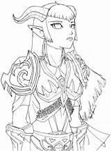 Wow Lineart Pages Warlock Rein Chan Gift Coloring Drawings Deviantart Template sketch template