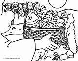Coloring Feeds Feeding Loaves Colorear Alimenta Multitud Pestilor Inmultirea Colorat Fishes Planse Multitude Iisus Buscar Biblicas Jesús Hristos Minuni Escuela sketch template