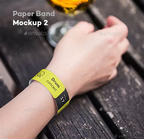 wristband mockups  premium photoshop ai format downloads