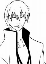 Coloring Gin Ichimaru Pages Bleach Printable Categories Drawing sketch template