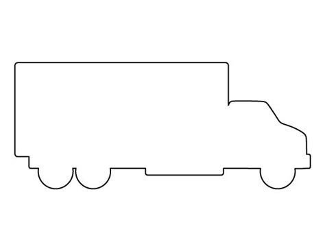 truck pattern   printable outline  crafts creating stencils