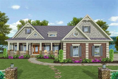 traditional  story house plan  unfinished walk  basement ga architectural