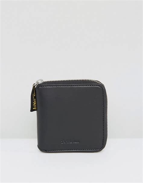 dr martens leather zip  wallet asos