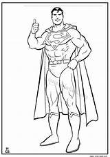 Coloring Superman Pages Superhero Printable Color Choose Board sketch template