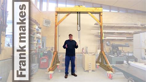 wooden gantry crane youtube