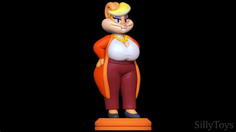 patricia bunny the looney tunes show 3d print model cgtrader
