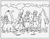 Sadrac Mesac Shadrach Meshach Furnace Fiery Abednego Biblicos Honestidad Horno Hornalla Protegidos Bienvenido Meaburrelareligion Sketchite sketch template