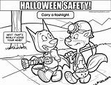 Coloring Safety Pages Flashlight Halloween Color Printable Colouring Resolution Carry Medium Elementary Themes Getdrawings Getcolorings sketch template