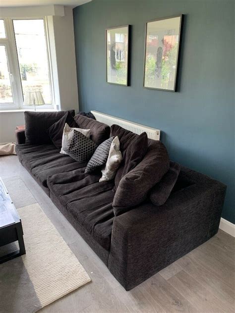 large blue sofa  matching chair  moortown west yorkshire gumtree