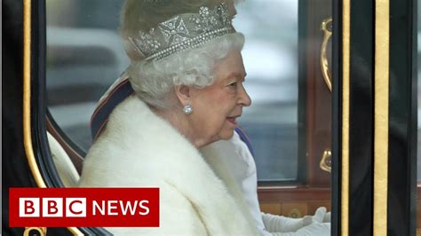 queen arrives  parliament bbc news youtube