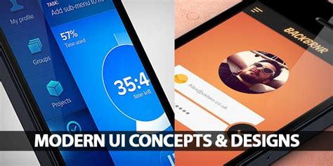 modern ui concepts  designs design graphic design junction
