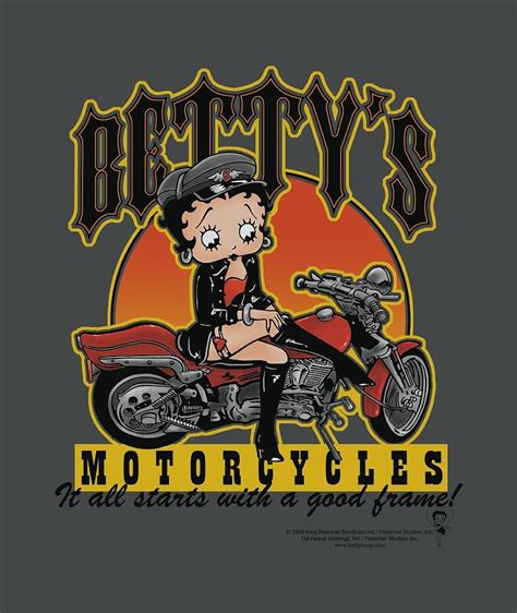 Boop Betty S Motorcycles Digital Art By Brand A
