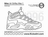 Griffey Max Air Nike Expensive Materials sketch template