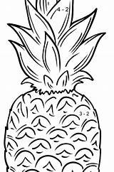 Ananas Ausmalbild sketch template