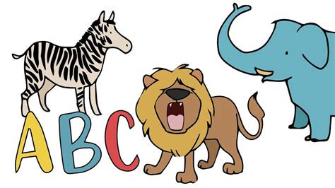 Abc Alphabet Mit Tieren Deutsch Lernen Für Kinder