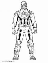 Captain America Coloring Pages War Print sketch template