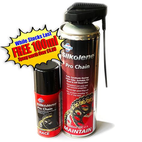 silkolene pro chain lube fully synthetic chain lubricant ml