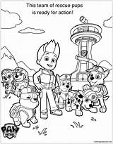 Paw Patrol Pages Coloring Color Online Printable Print sketch template